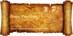 Magy Paulina névjegykártya